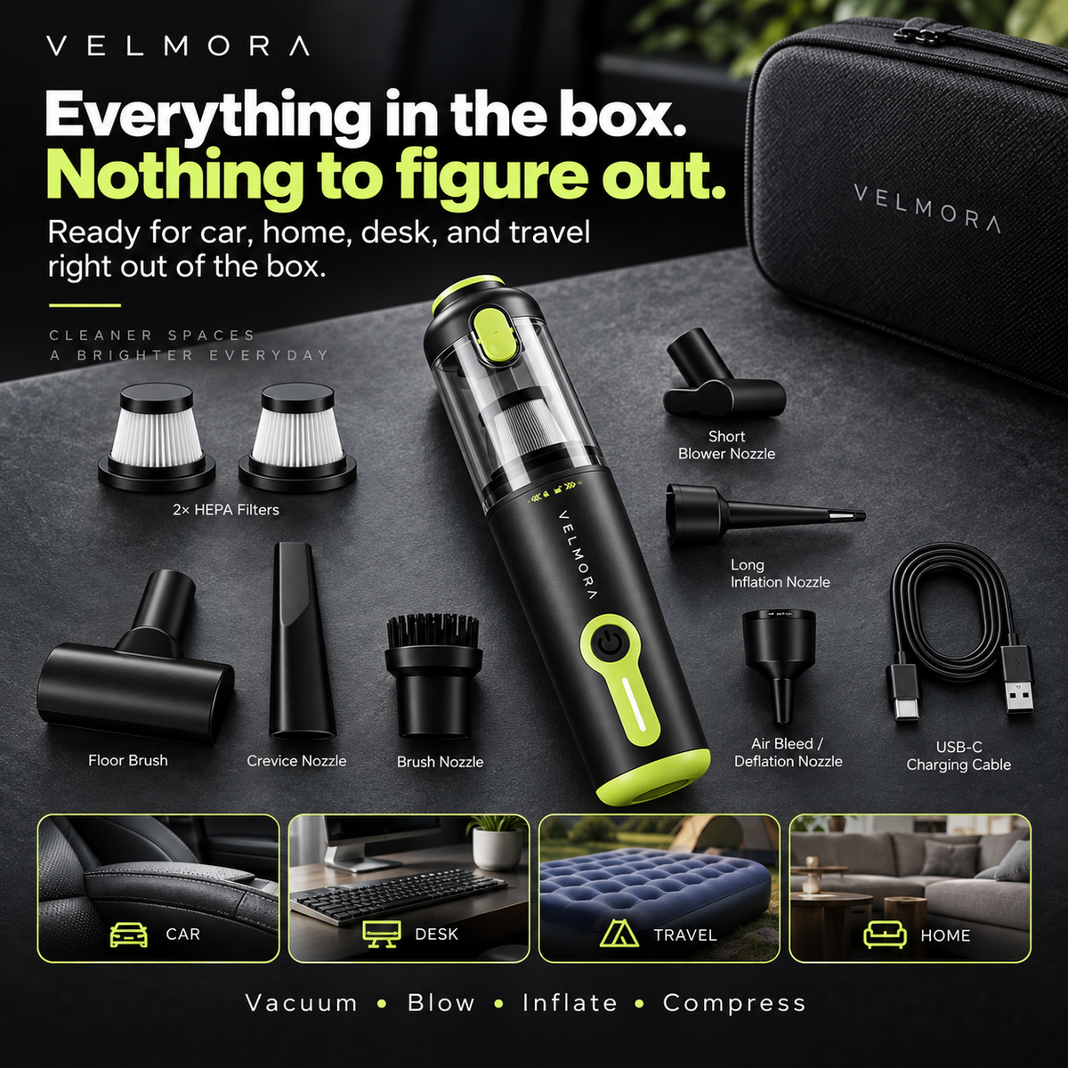 AirPulse 20,000PA Cordless Vacuum