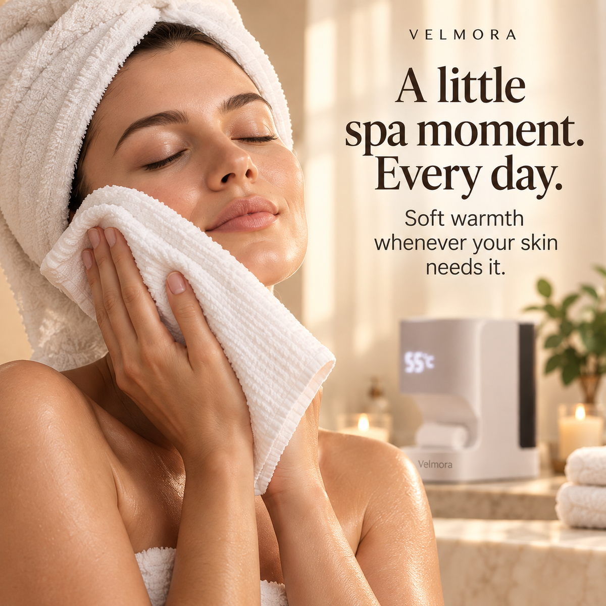 Velmora SteamSpa Towel Dispenser