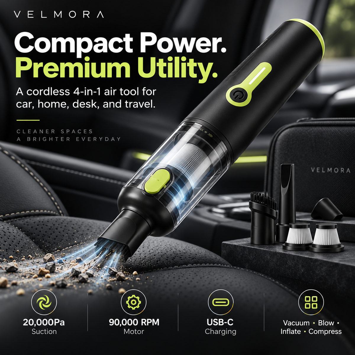 AirPulse 20,000PA Cordless Vacuum