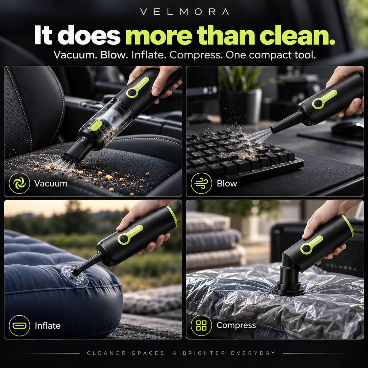 AirPulse 20,000PA Cordless Vacuum